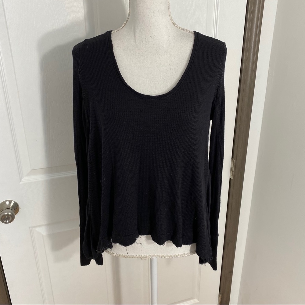 We The Free Black Thermal Top Sz XS